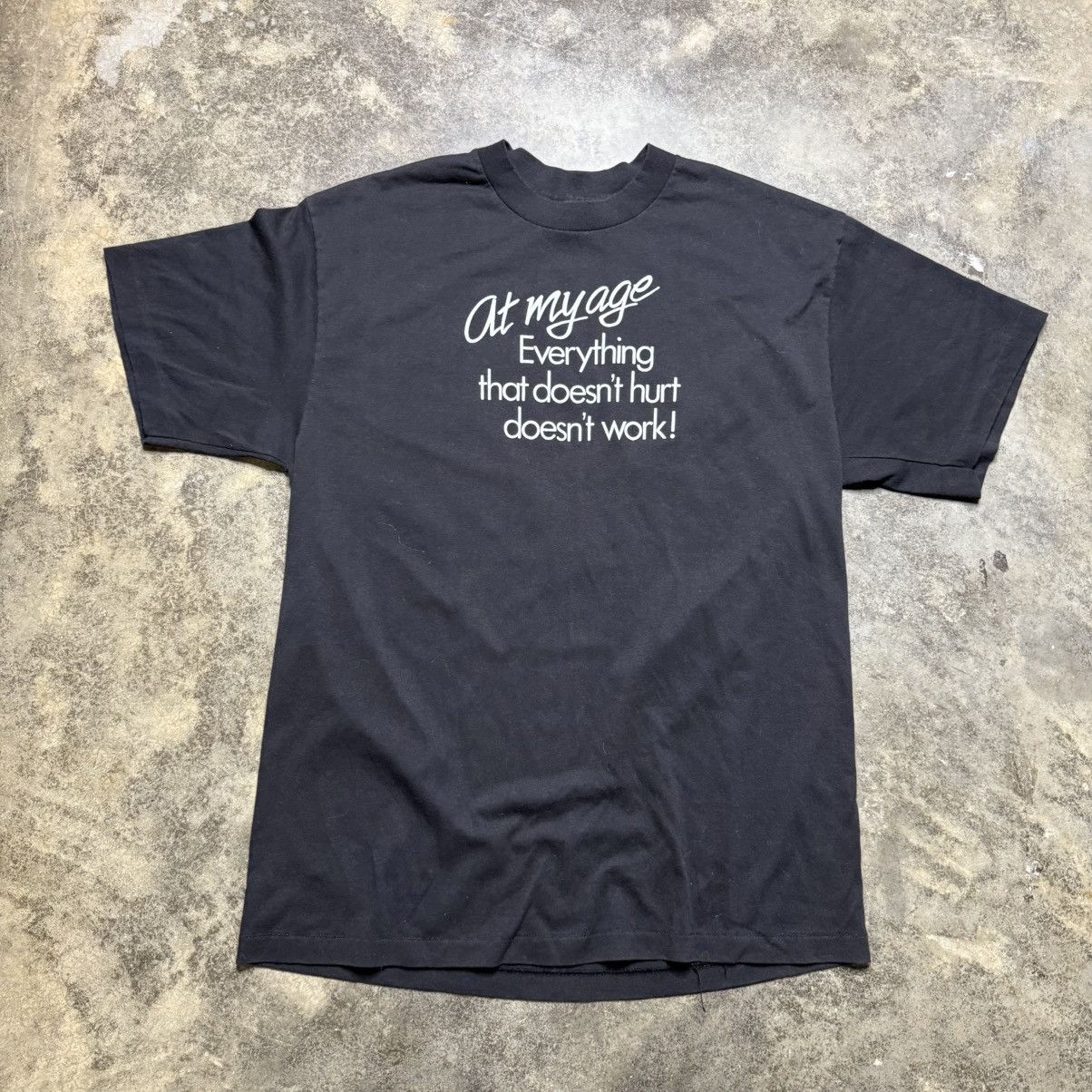 Vintage vintage 80s funny too old nothing works tshirt Size US XL / EU 56 / 4 - 2 Thumbnail