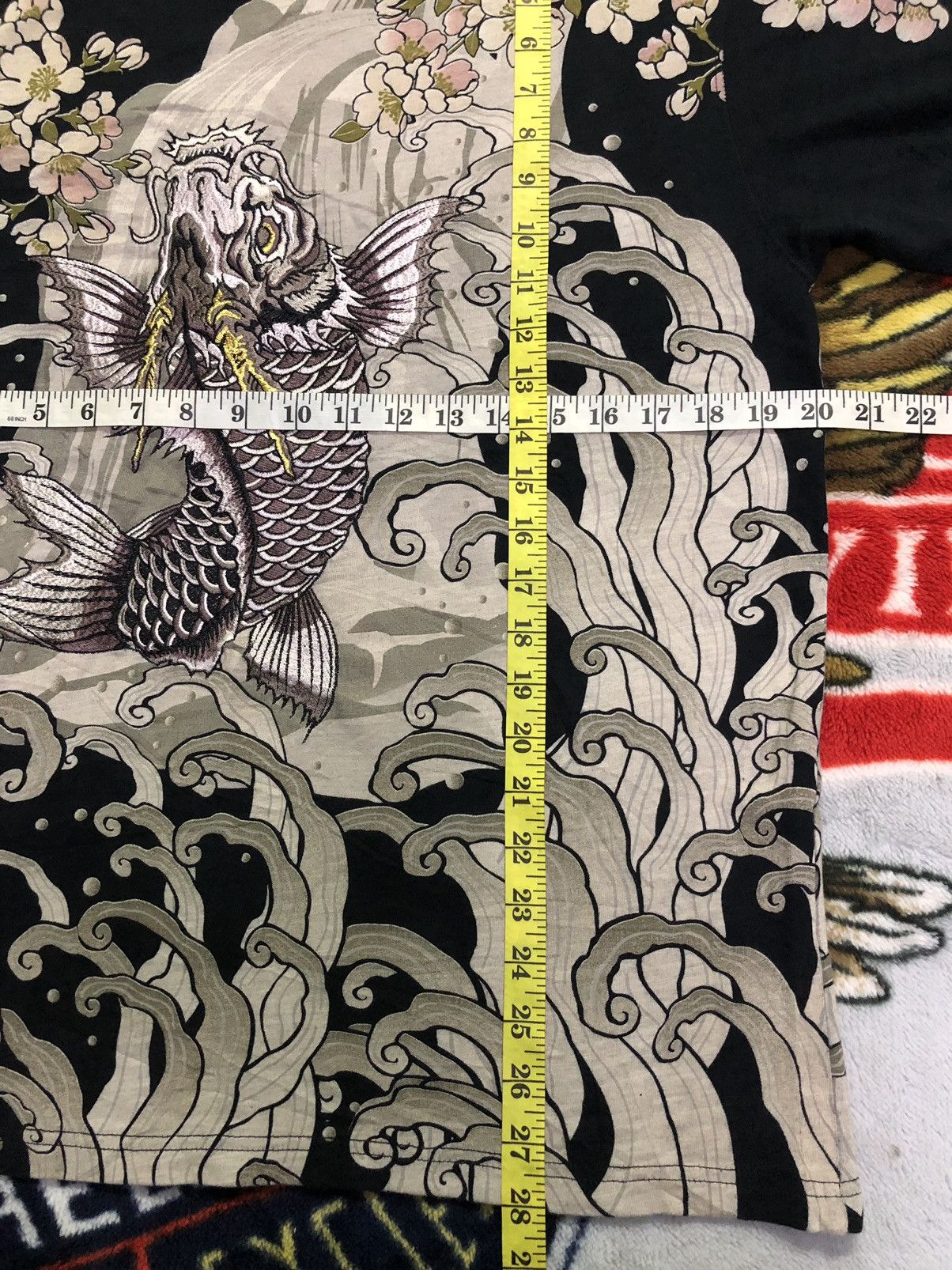 Bullet Noise Vintage Sukajan Embroidered Fishkoi Shirt Tee Rare Size US L / EU 52-54 / 3 - 16 Thumbnail