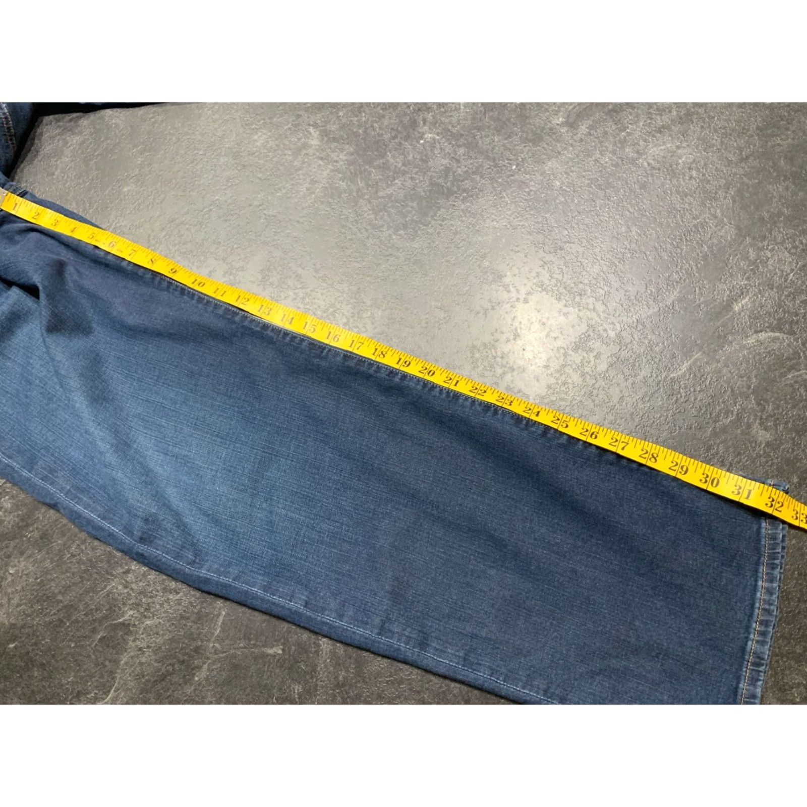 Vintage 34 Heritage Jeans Adult 40x32 Dark Blue Denim Mid Rise Relaxed Regular Stretch Mens Size US 40 / EU 56 - 5 Thumbnail
