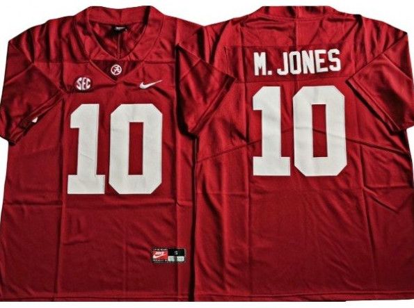 Other Alabama Crimson Tide 10 Mac Jones Red Football Jersey Size US M / EU 48-50 / 2 - 1 Thumbnail