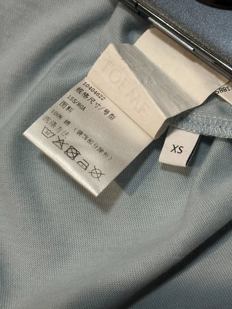 Loewe Loewe Irregular hem short-sleeve shirt with logo, light bl Size XS / US 0-2 / IT 36-38 - 7 Thumbnail