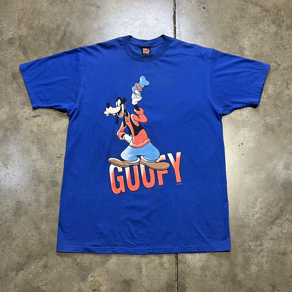 Disney × Mickey & Co. × Vintage Vintage 90s Disney Mickey Unlimited Goofy Big Print T Shirt Size US XL / EU 56 / 4 - 1 Thumbnail