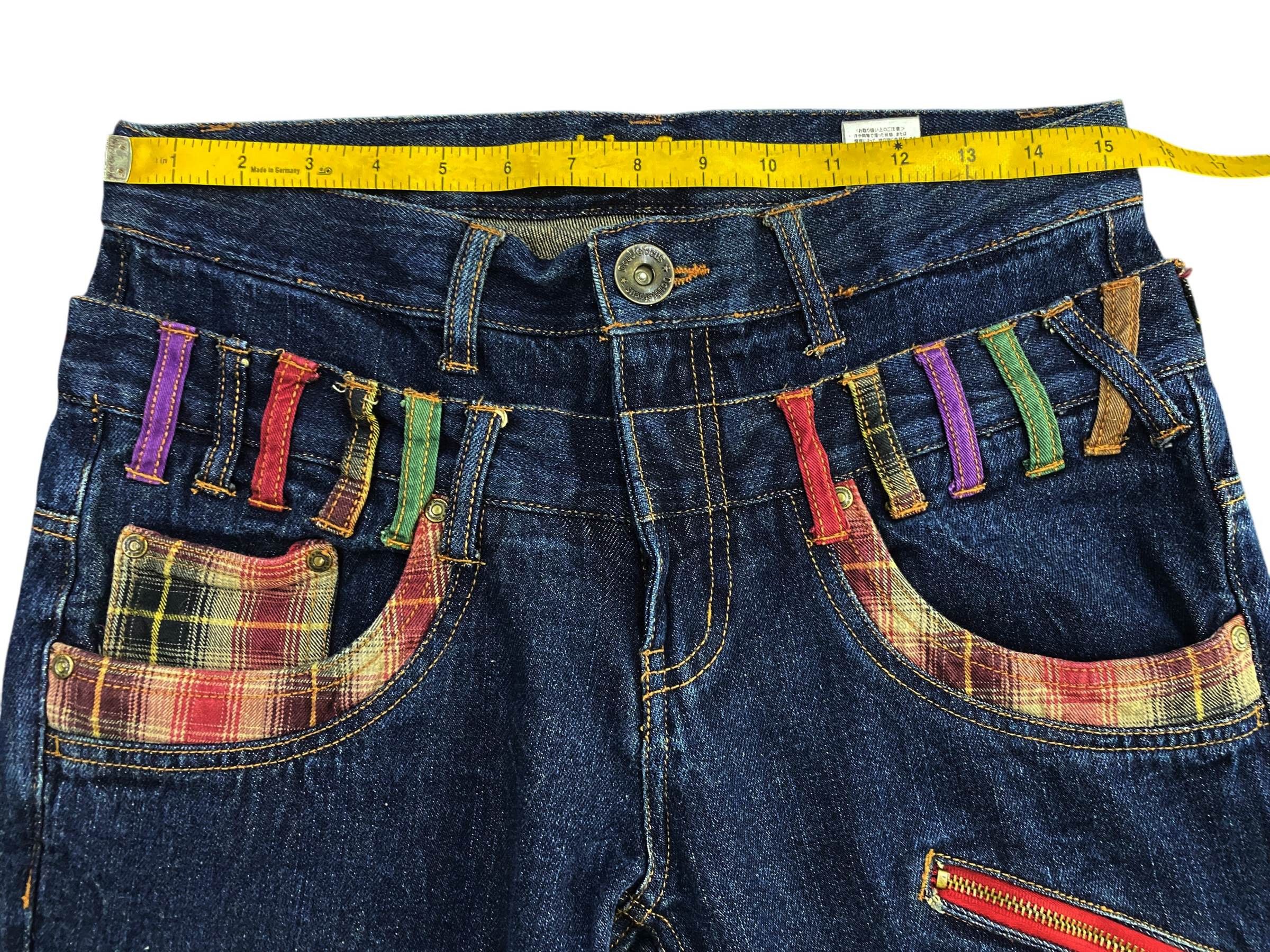 Japanese Brand Double Focus Double Waist Light Wash Denim Size US 31 - 8 Thumbnail