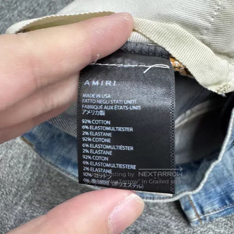 Amiri Amiri Size 36 The embroidered letters ruined the jeans Size US 36 / EU 52 - 5 Thumbnail