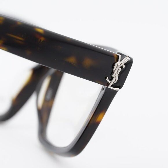 Saint Laurent Paris Saint Laurent SL M10_B 002 Square Eyeglasses Dark Havana 52m Size ONE SIZE - 5 Thumbnail