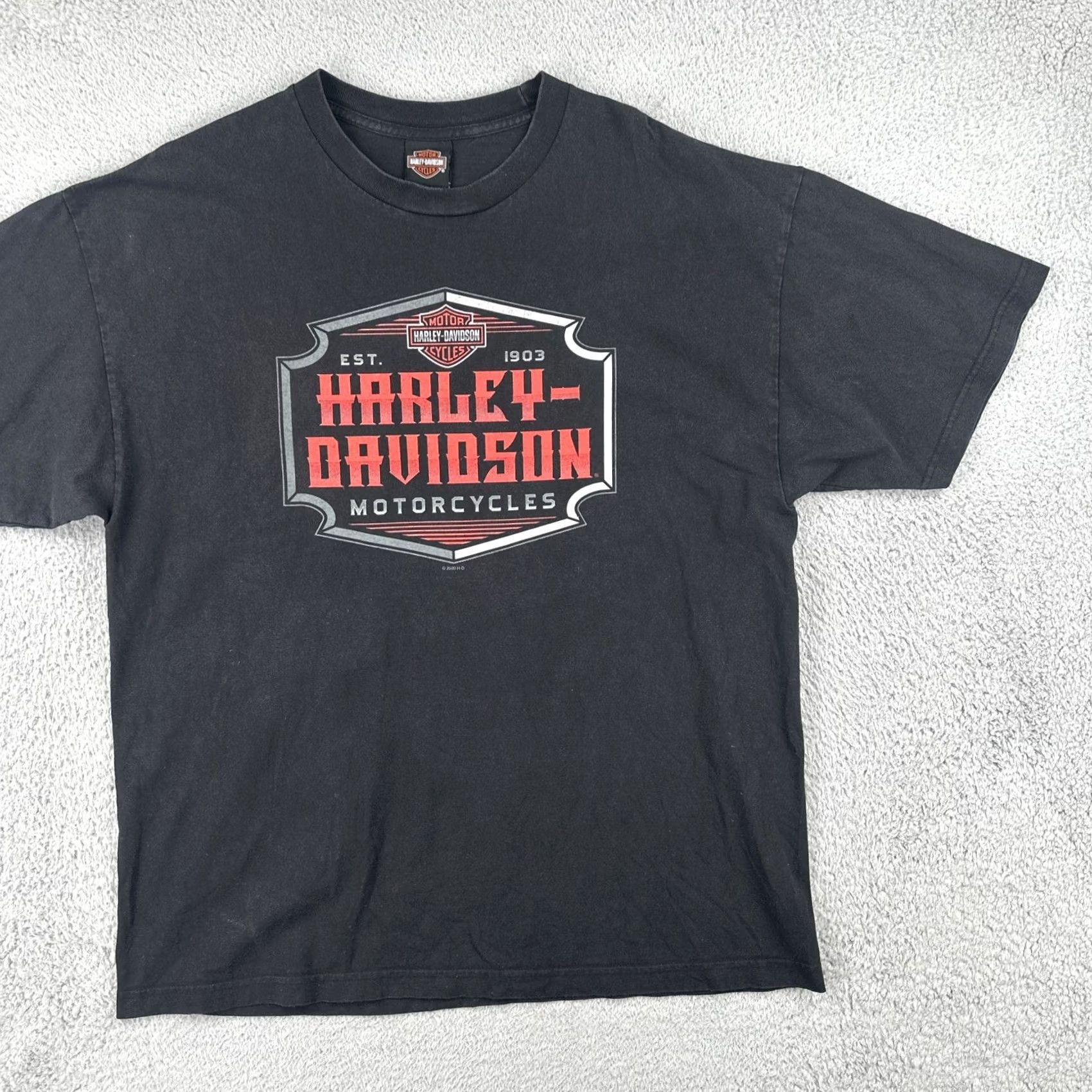Harley Davidson Harley-Davidson T-Shirt 2XL Black Men Crew Neck Short Sleeve USA Motorcycle Biker 2XL Size US XXL / EU 58 / 5 - 2 Thumbnail