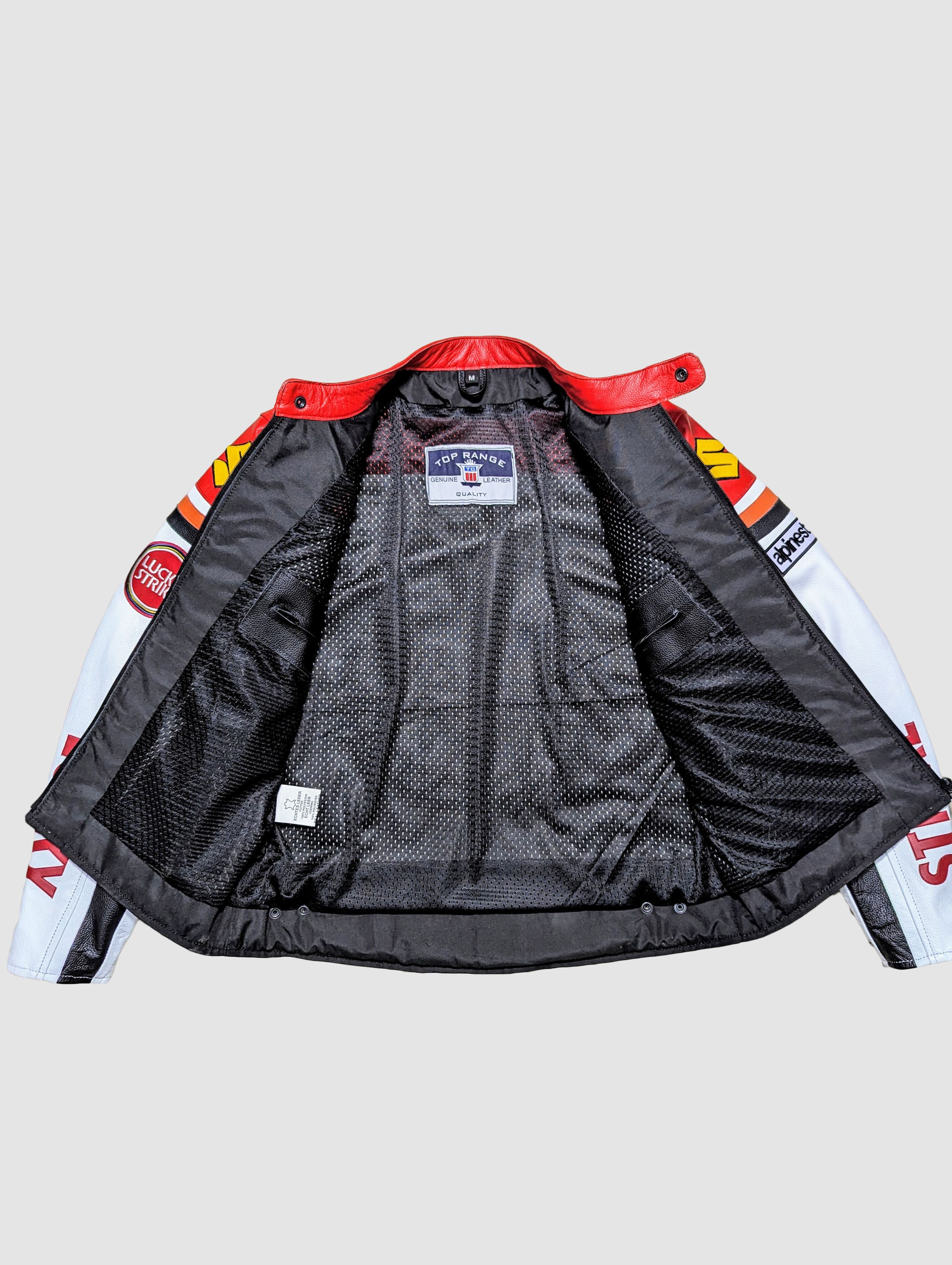 Vintage 🔥 LUCKY STRIKE STREETWEAR LEATHER JACKET Size US S / EU 44-46 / 1 - 6 Thumbnail