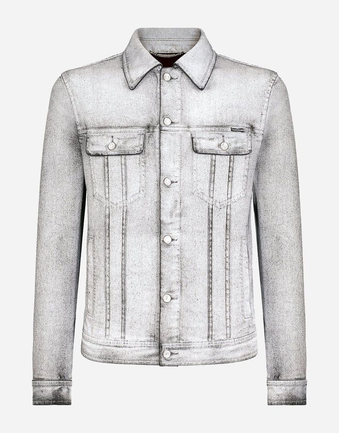 o1y0125 Denim Jacket in Light Grey