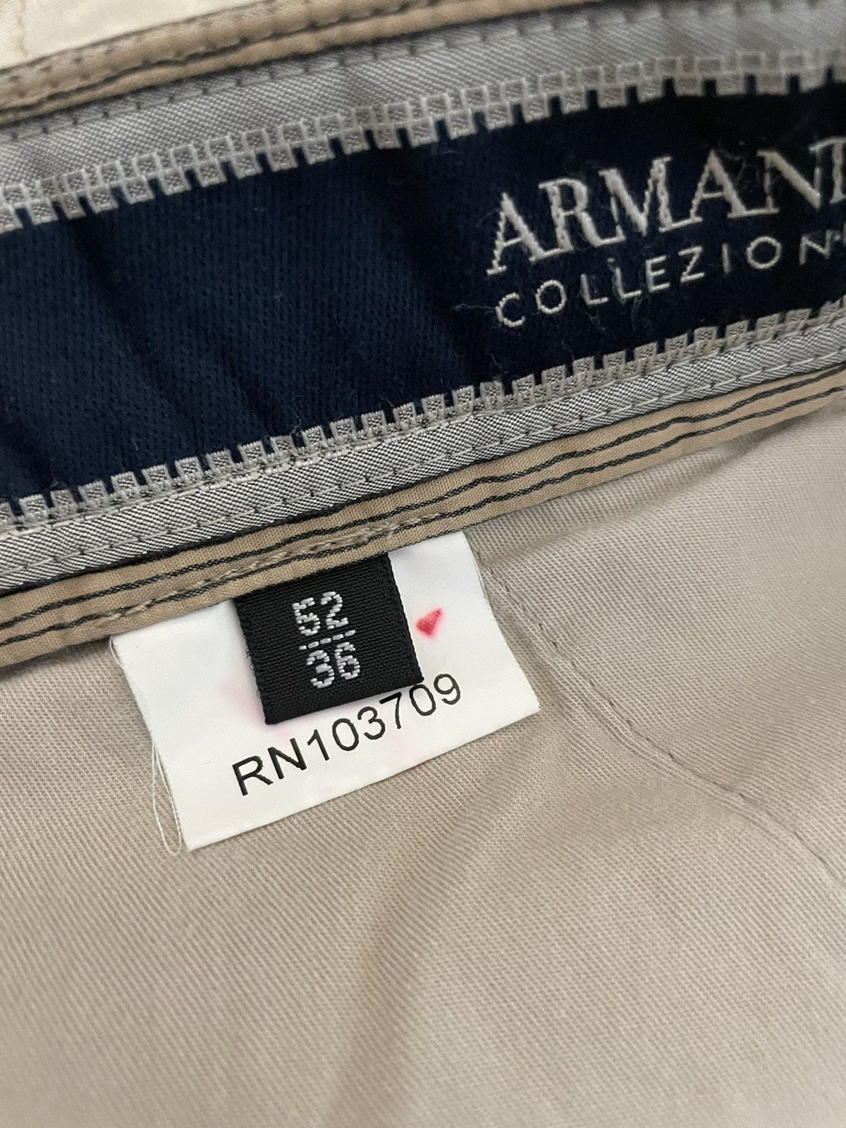 Armani Collezioni Free Hand Stripe Lightweight Cotton Trouser Size US 36 / EU 52 - 5 Thumbnail