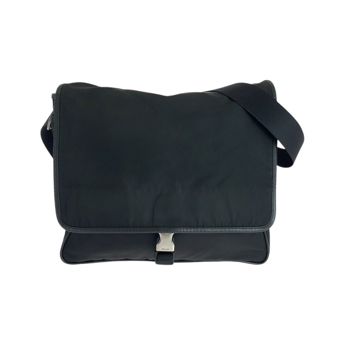 Prada Prada Prada Tessuto Triangle Logo Plate Nylon/Leather Shoulder Bag 502517 Leather Shoulder Bag DUTY FREE for USA Size ONE SIZE - 1 Thumbnail