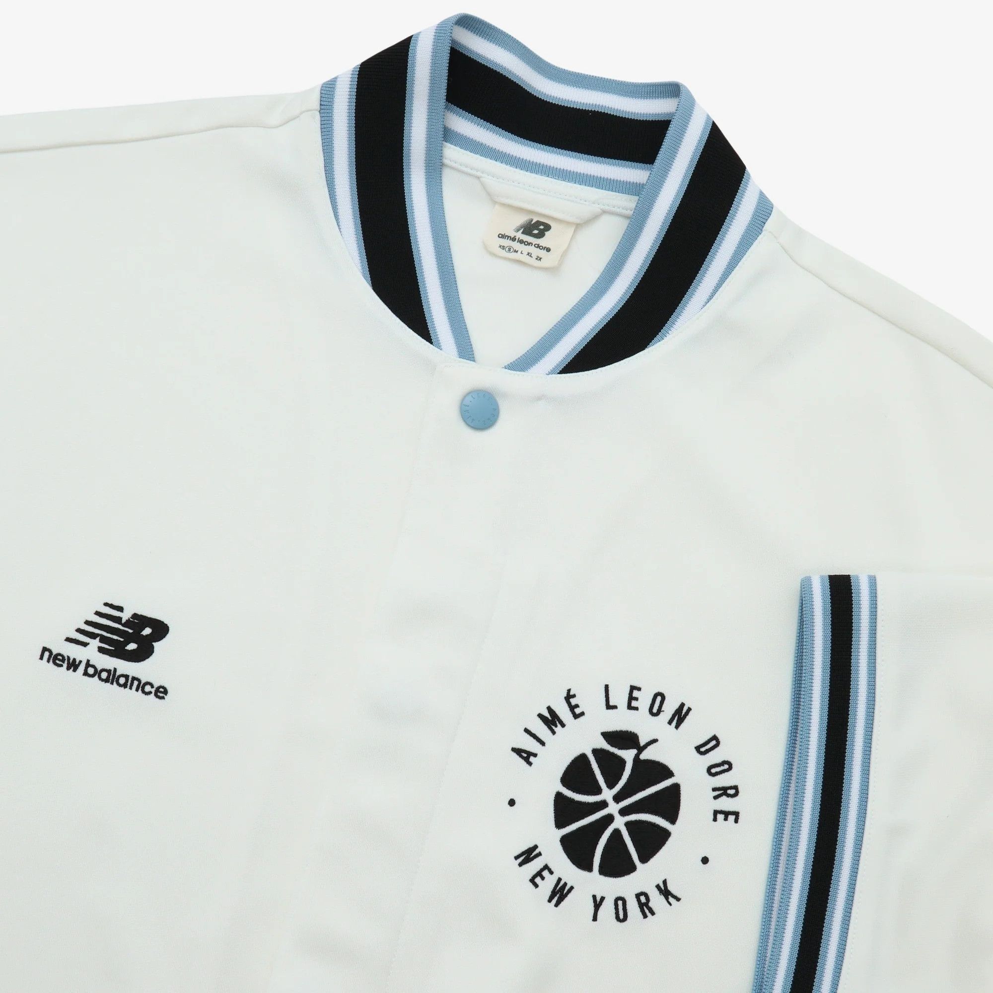 Aime Leon Dore o1mle0725 ALD New Balance Sonny NY Warm Up Shirt in White Size US M / EU 48-50 / 2 - 3 Thumbnail