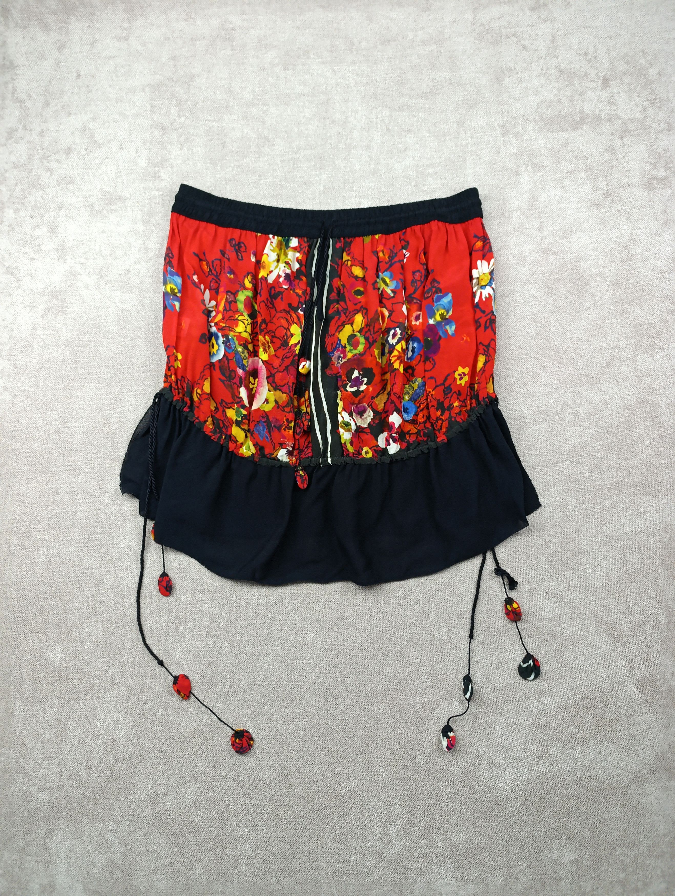 Jean Paul Gaultier Jean Paul Gaultier Femme vintage rayon/silk flora mini skirt Size 28" / US 6 / IT 42 - 1 Thumbnail