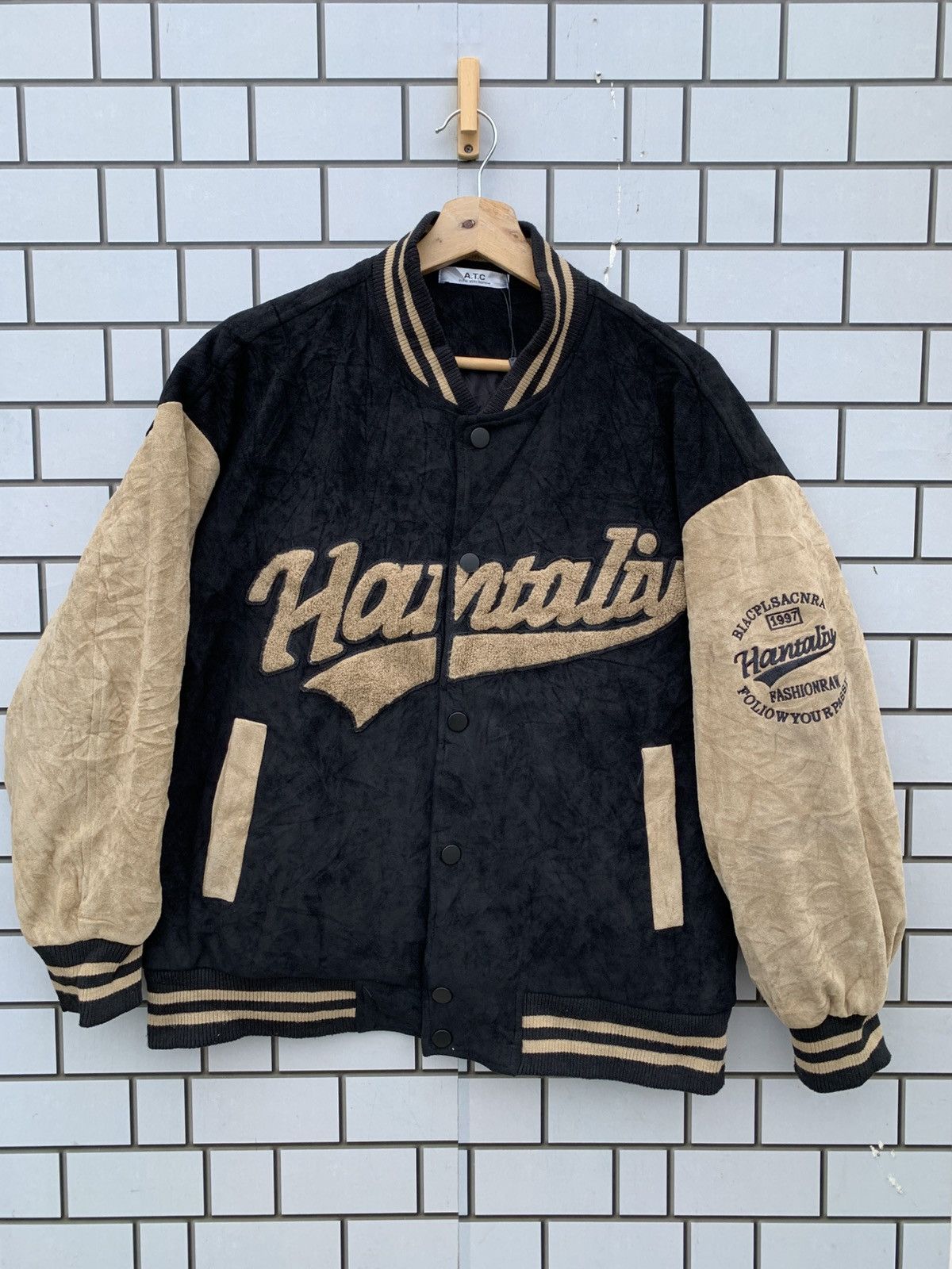 Japanese Brand Japanese Brand in the attic homme Velvet Varsity Jacket Size US L / EU 52-54 / 3 - 1 Thumbnail