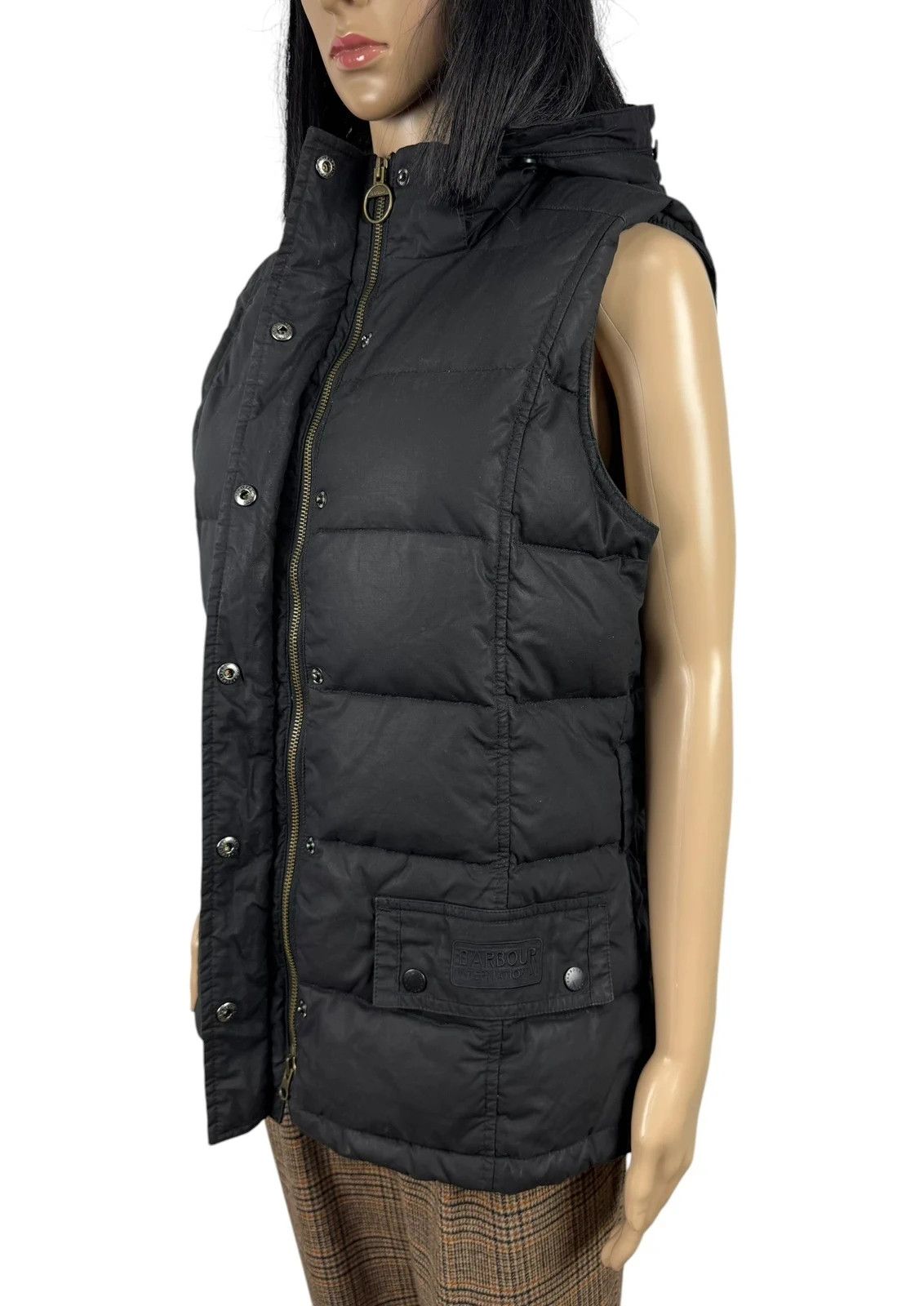 Barbour Barbour International Wax Cotton Down Gilet Size L / US 10 / IT 46 - 10 Thumbnail