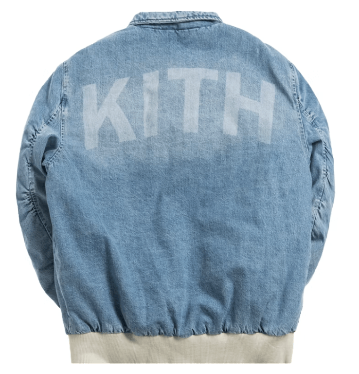 Kith Kith Denim Aviation Bomber Jacket Hosu 2.0 Wash Size US XL / EU 56 / 4 - 18 Thumbnail
