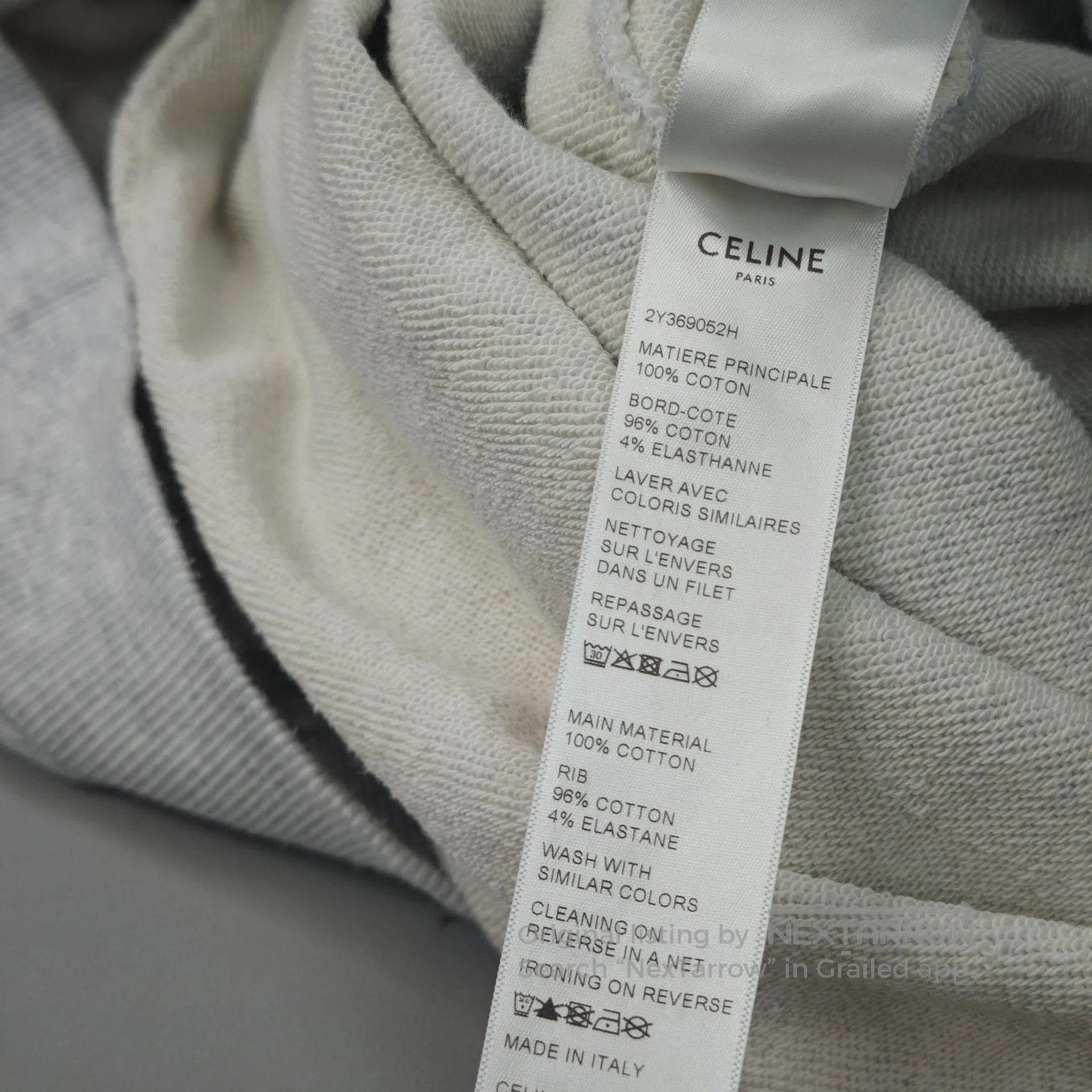 Celine Celine Gray Large Logo Hoodie. Size US M / EU 48-50 / 2 - 7 Thumbnail