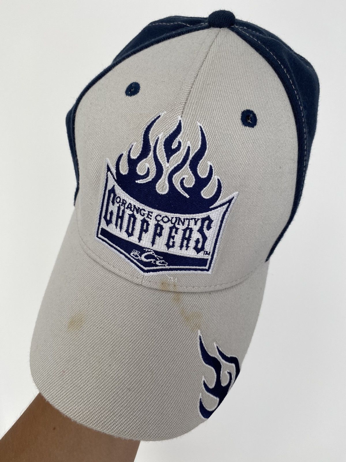 Vintage × West Coast Choppers Vintage Y2K West Coast Choppers Brown Skull Cap Size ONE SIZE - 2 Thumbnail