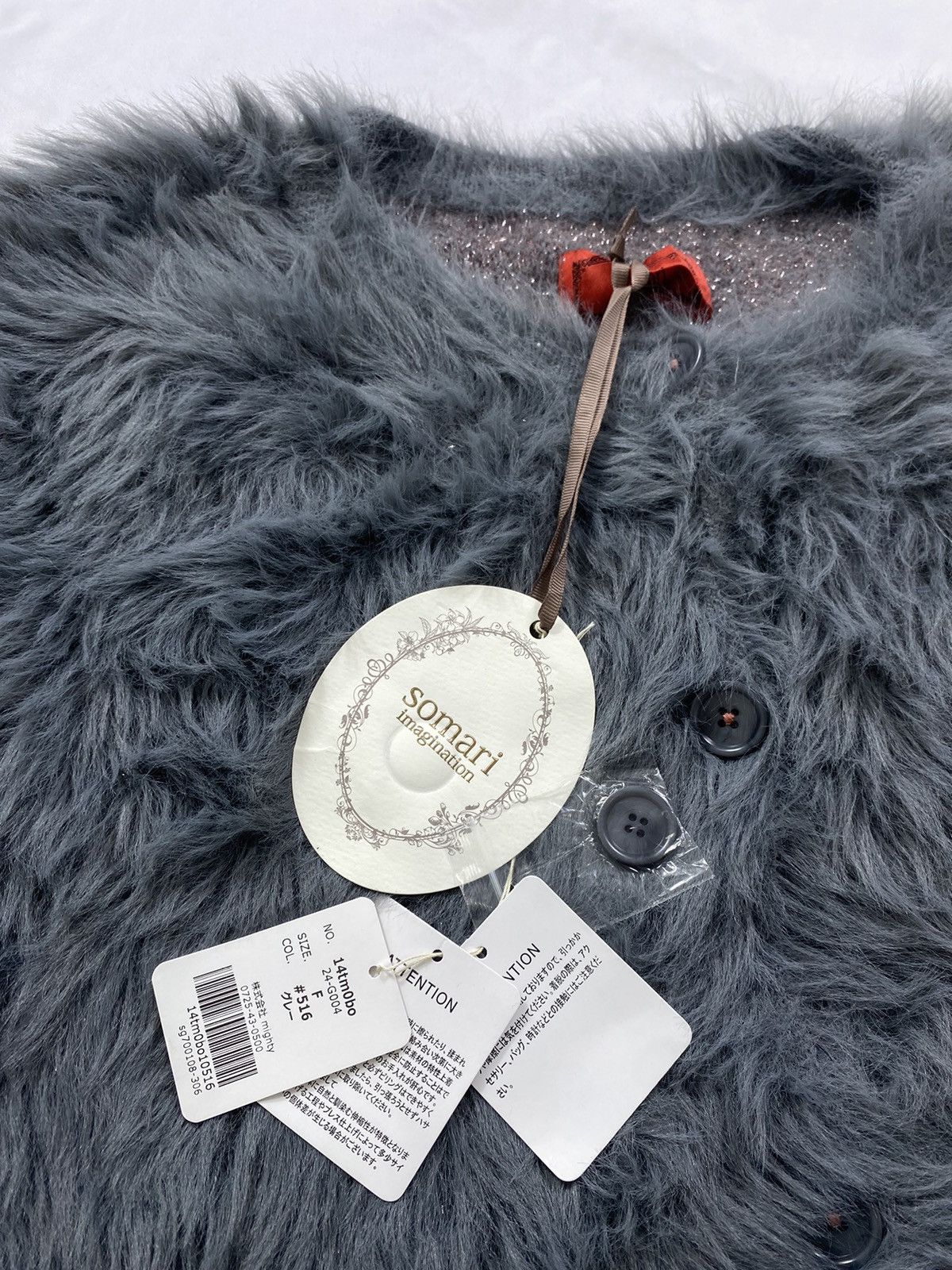Japanese Brand Somari imagonation fur cardigan beauty beast style Size US L / EU 52-54 / 3 - 5 Thumbnail