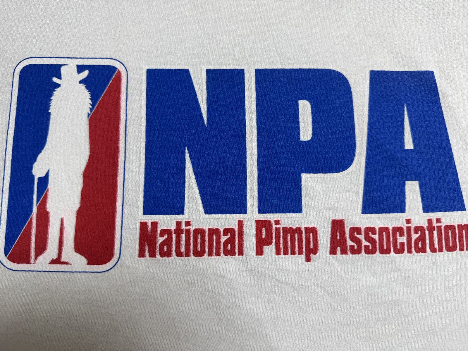 Vintage 2000s National Pimp Association NPA humor funny parody tee Size US L / EU 52-54 / 3 - 2 Thumbnail