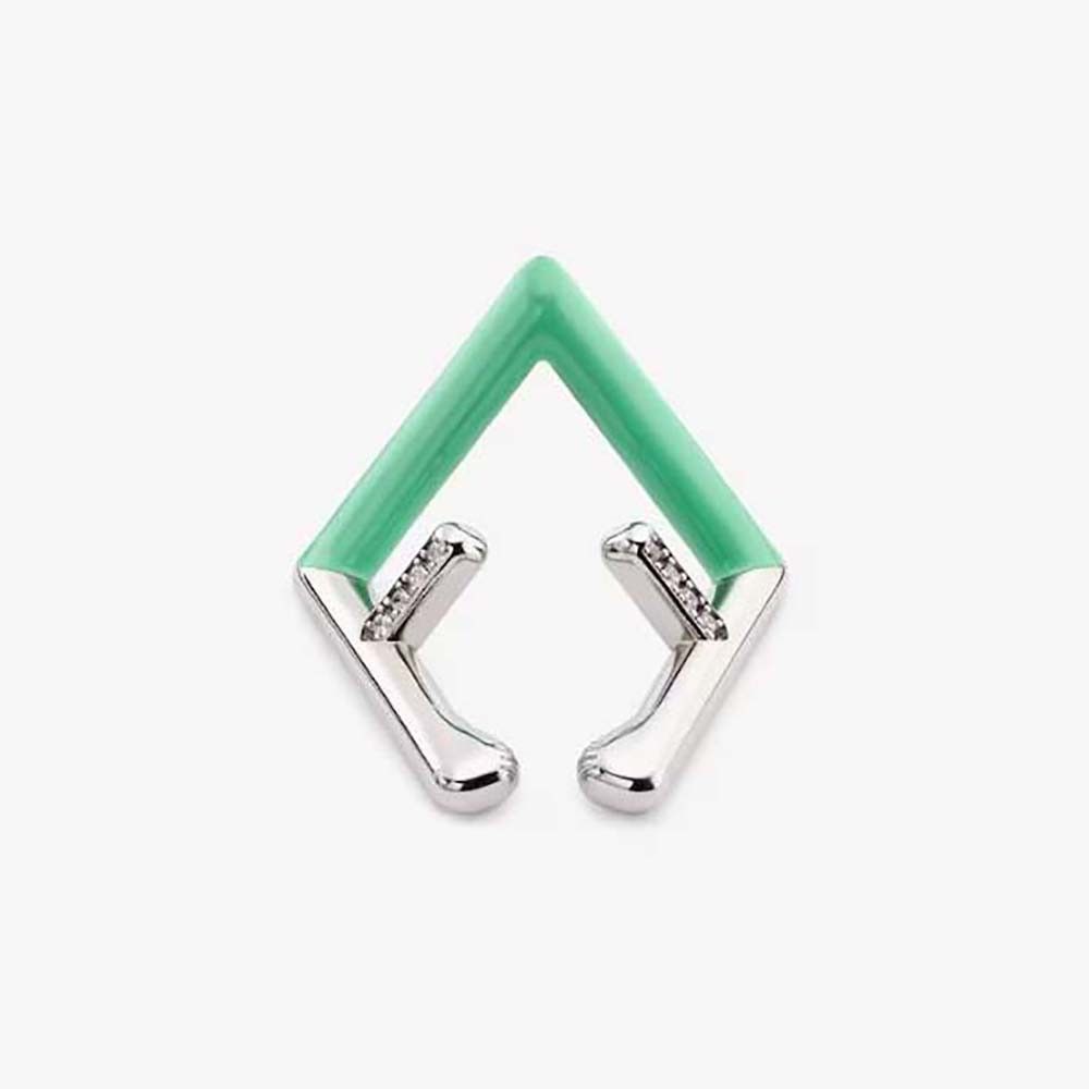 image of Fendi O1Loc1C0124 Earcuff In Silver, Women's