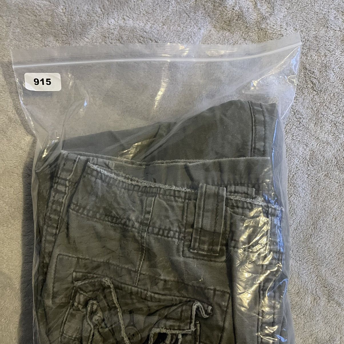 Other Vintage 90s Men Green Wide Leg Cargo Pants 30x32 Ripstop Size US 32 / EU 48 - 10 Thumbnail