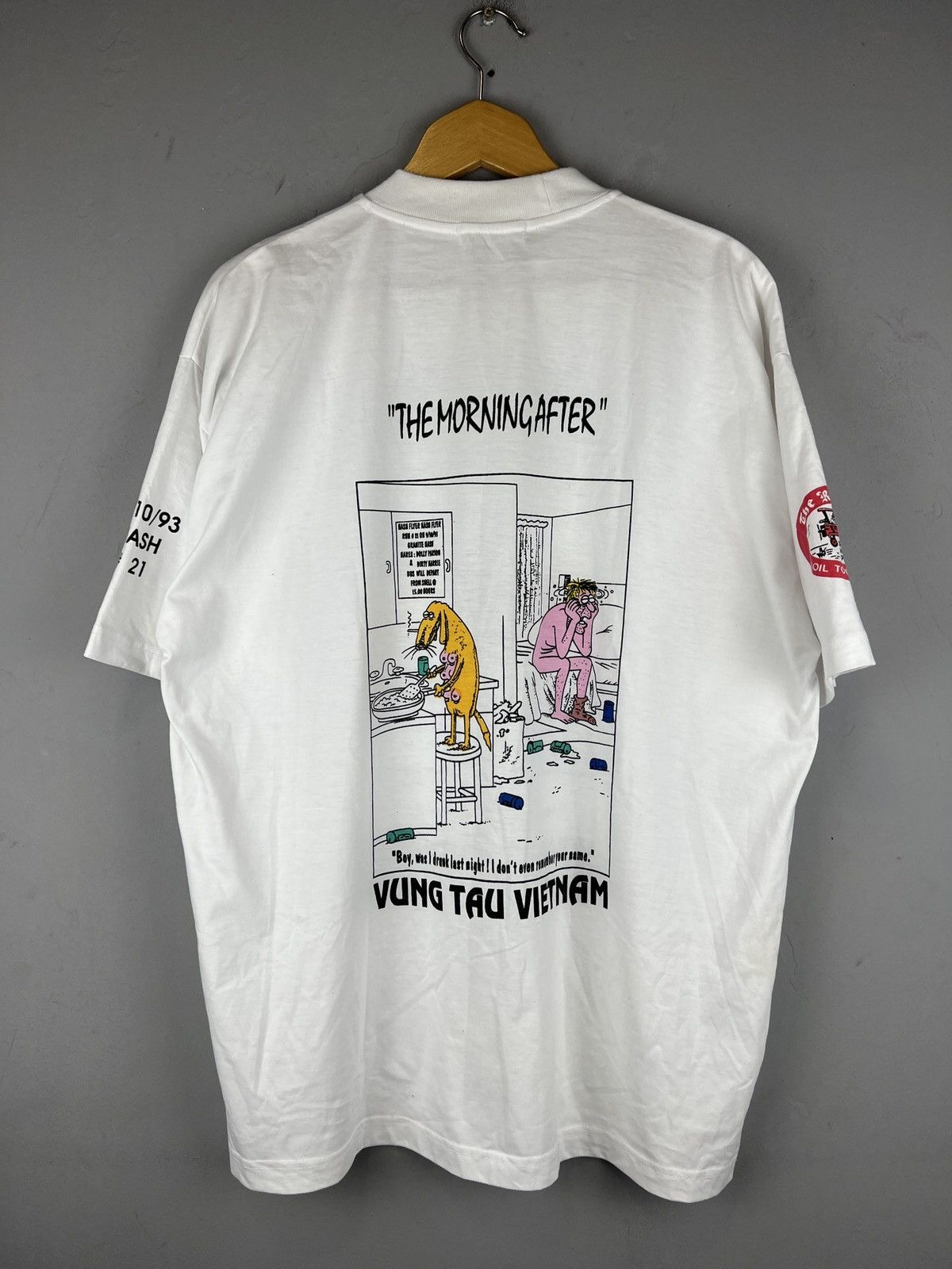 Vintage Vintage 80s Humor Vietnam Sex Big logo T Shirt y2k Size US XL / EU 56 / 4 - 2 Thumbnail