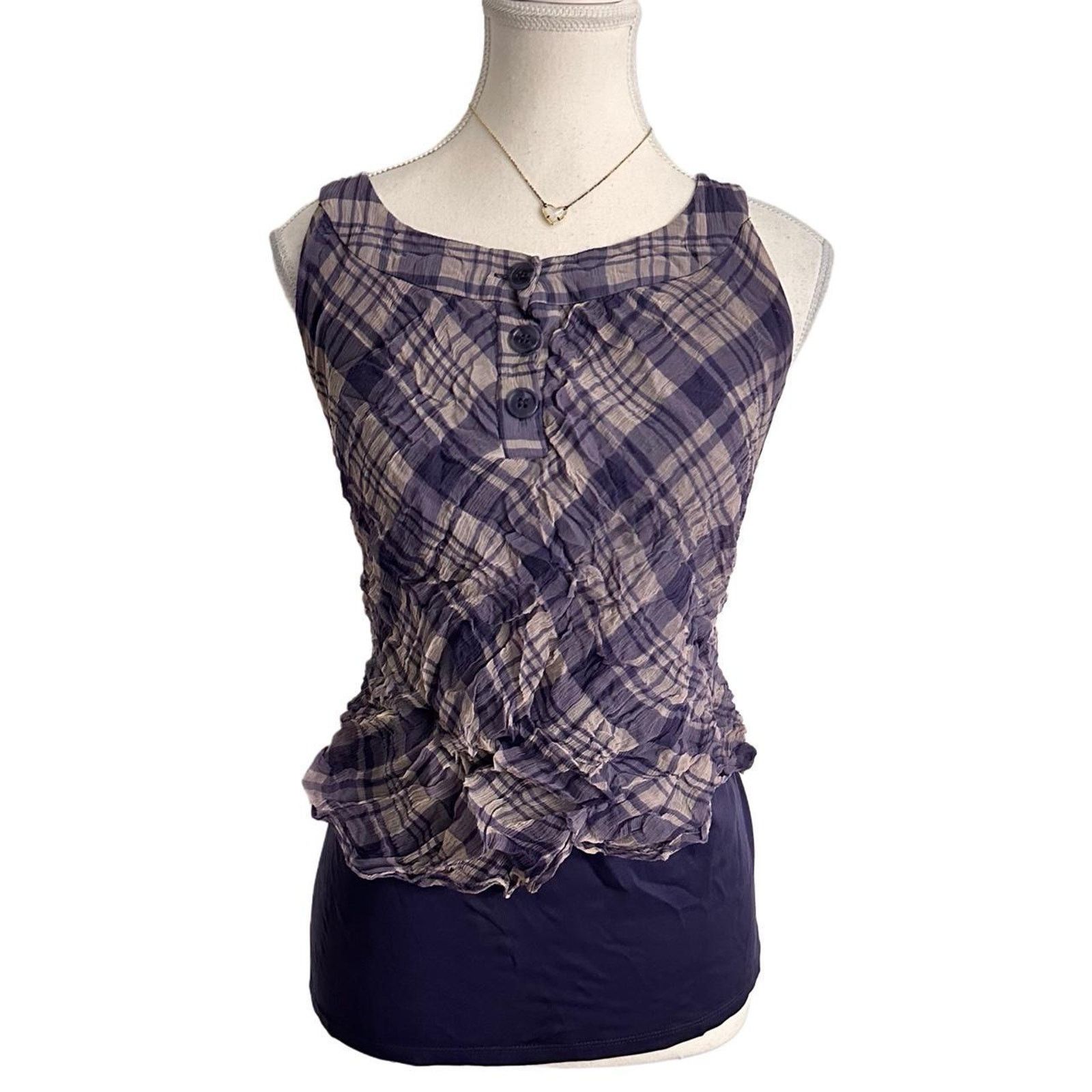 Other ECI Newyork Silk Vintage Top Button Detail Doubke Size L Size L / US 10 / IT 46 - 1 Thumbnail