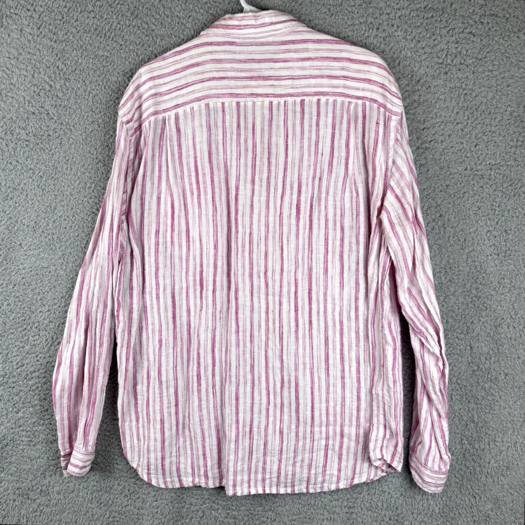 Tommy Bahama Tommy Bahama Shirt Mens L Pink Stripe Linen Long Sleeve Button-Up Collared Pocket Size US L / EU 52-54 / 3 - 5 Thumbnail