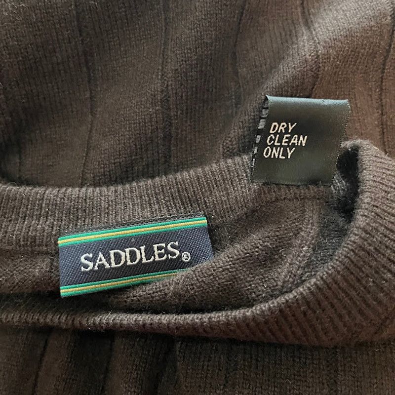 Vintage NWOT Saddles Sweater Jumper Cashmere Mens Crew Neck Sz L Size US L / EU 52-54 / 3 - 4 Thumbnail