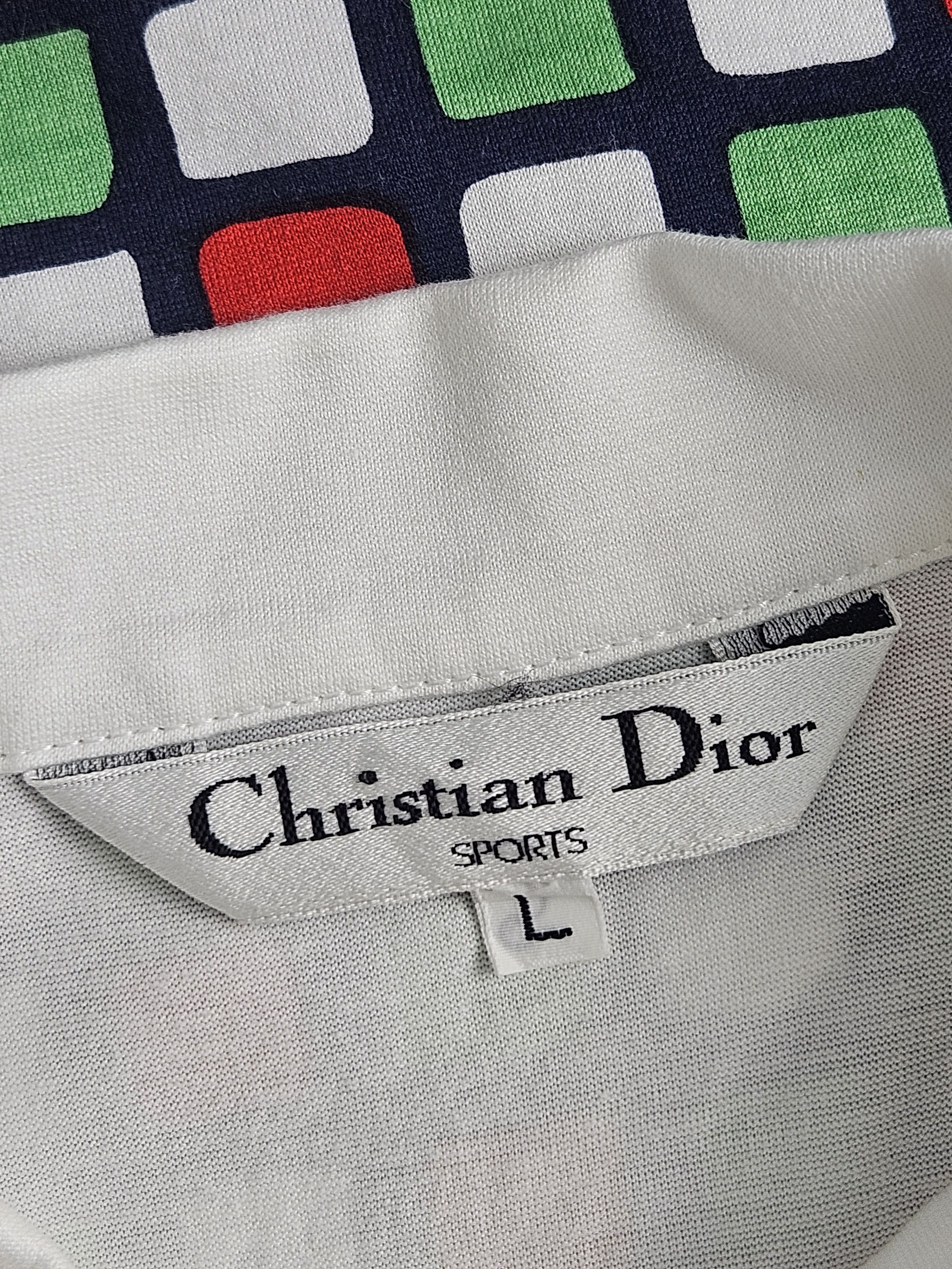 Christian Dior Monsieur Vintage Christian Dior Sports Polo shirt 90s Size US L / EU 52-54 / 3 - 3 Thumbnail