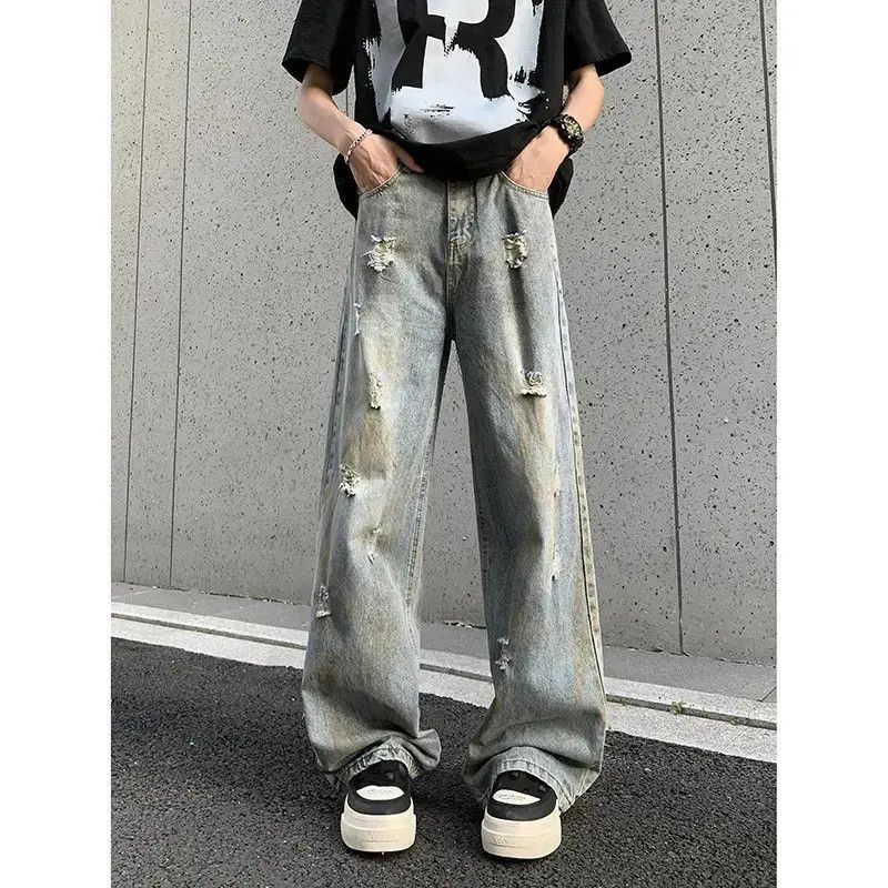 Japanese Brand Retro wide leg straight leg micro flared jeans Size US 32 / EU 48 - 6 Thumbnail