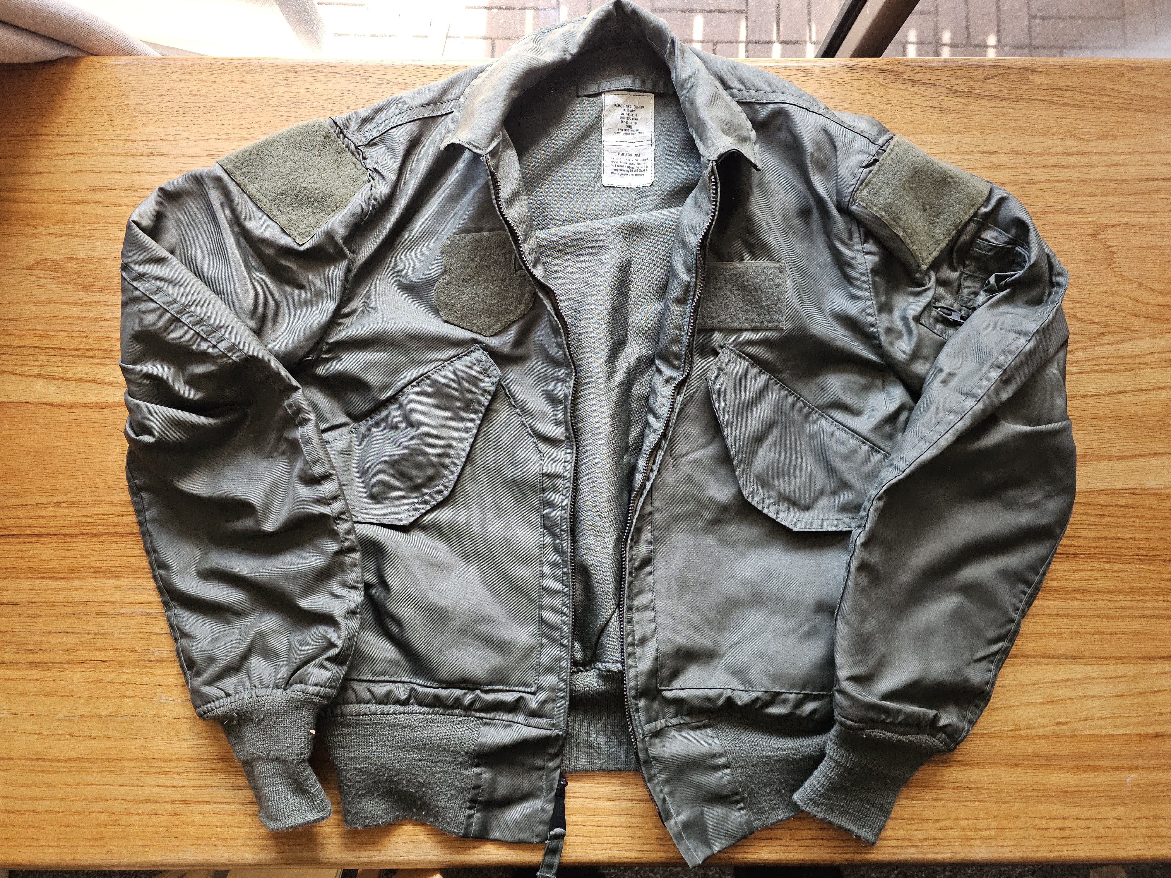 Alpha Industries Vintage 100% Nomex Alpha Industries CWU-36/P Jacket - S Size US S / EU 44-46 / 1 - 1 Thumbnail