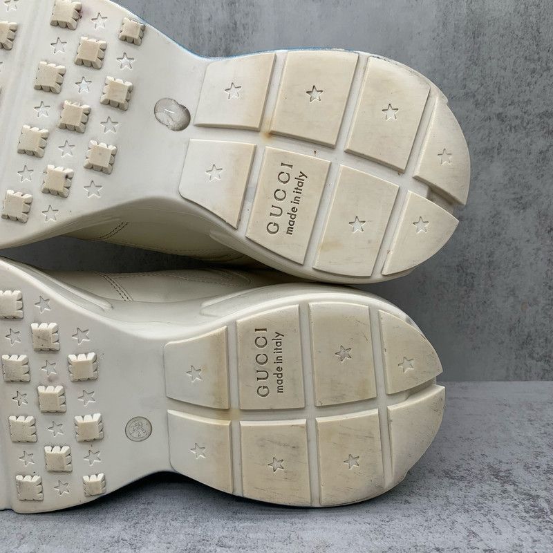 Gucci Gucci Rhyton Wave Print Low-Top Dad Sneakers - Size US 8 / EU 41 - 7 Thumbnail