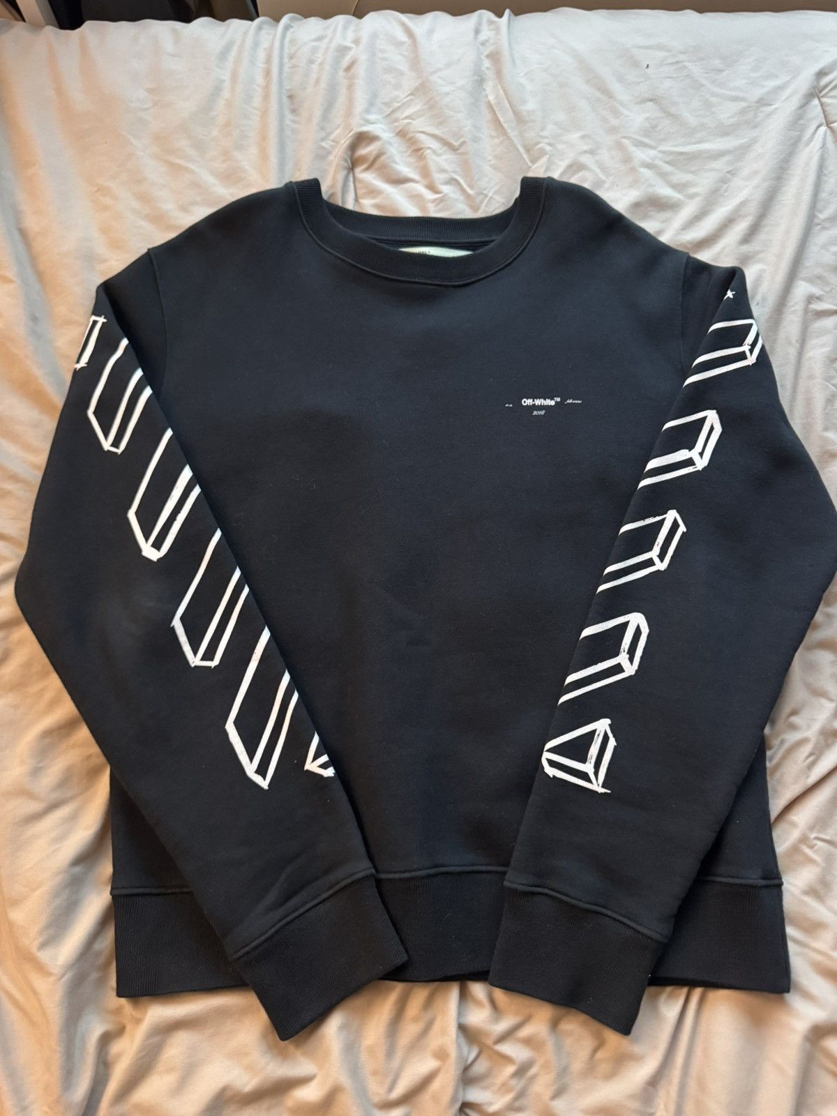 Off-White Off-White Black Crewneck Sweatshirt Size US L / EU 52-54 / 3 - 1 Thumbnail