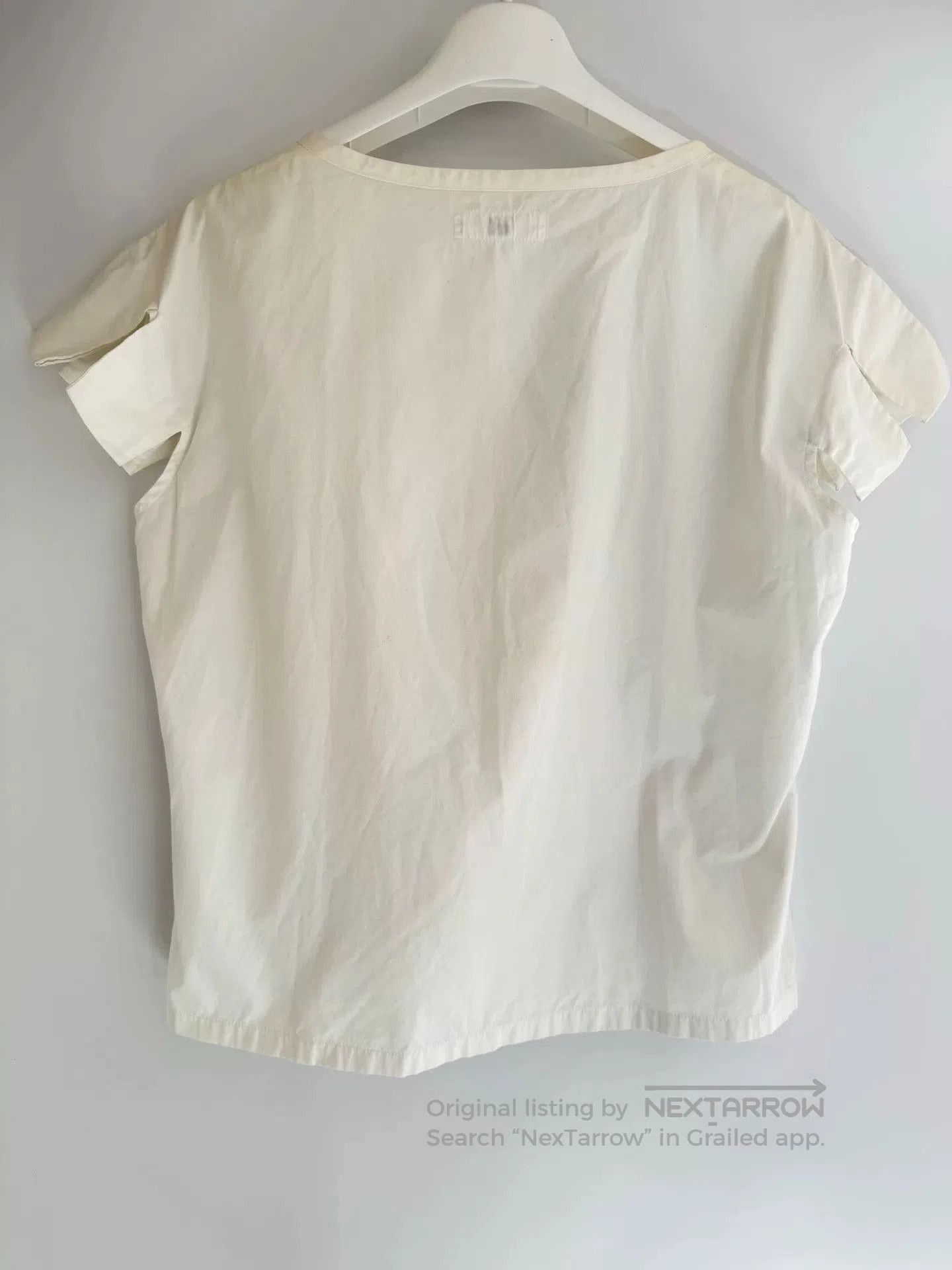Y's Yohji Yamamoto Short Sleeve Blouse. Size M / US 6-8 / IT 42-44 - 5 Thumbnail