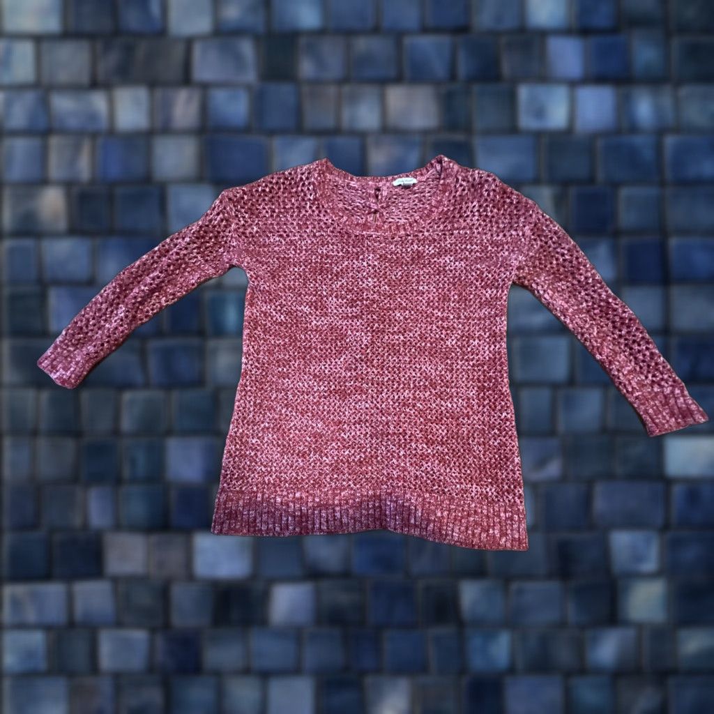 Lucky Brand Lucky Brand Sweater Women Open Knit Red Cross Tie Back Size Small Size S / US 4 / IT 40 - 1 Thumbnail