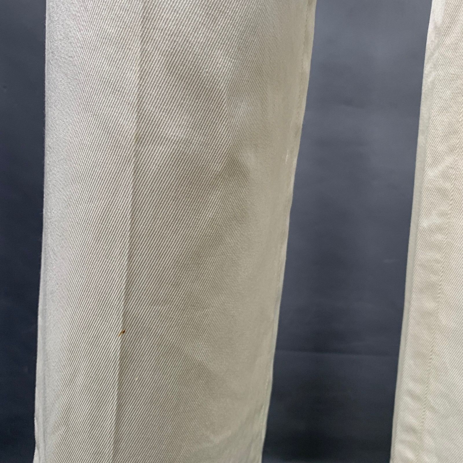 Dolce & Gabbana White Cotton Blend Twill Flat Front Straight Casual Pants Size 28" / US 6 / IT 42 - 4 Thumbnail