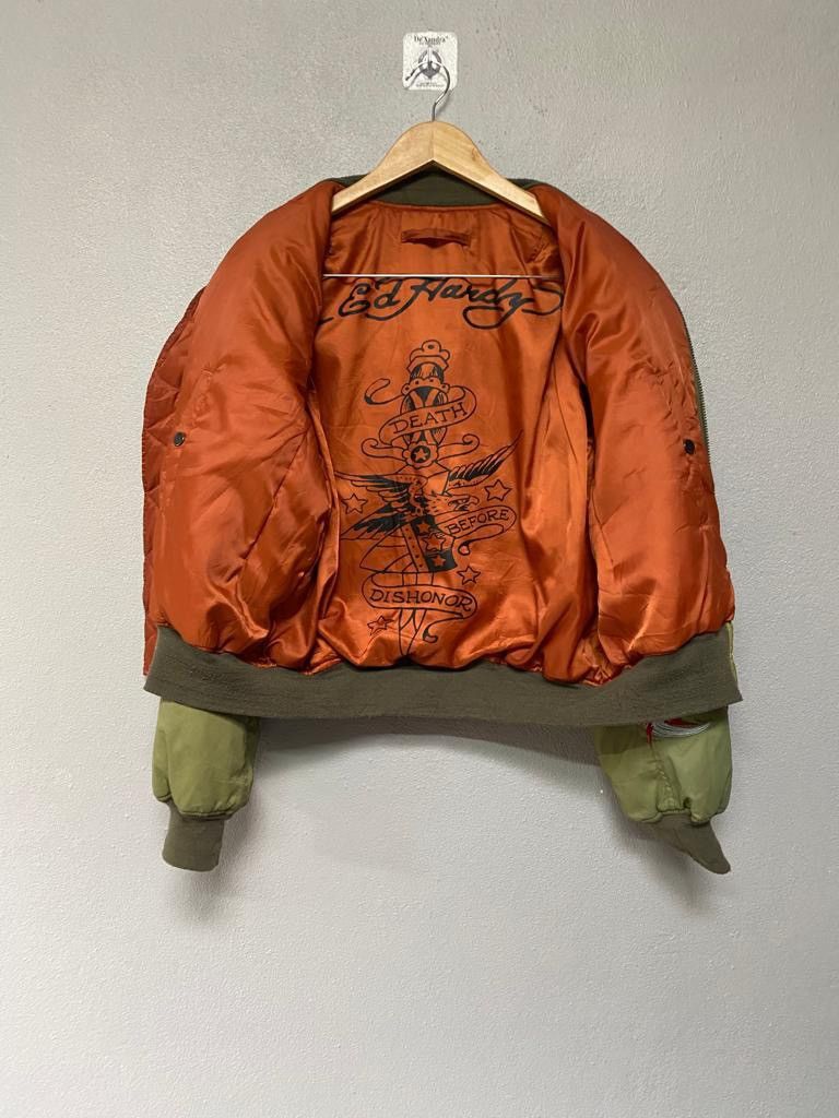 Ed Hardy Don Ed Hardy reversible bomber jacket embroidered logo Size US M / EU 48-50 / 2 - 14 Thumbnail