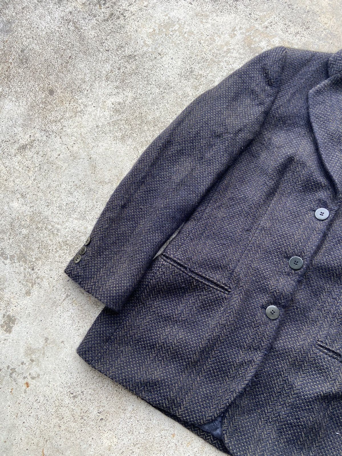 Giorgio Armani Vintage 1980’s Giorgio Armani Wool Blend Blazer Jacket Size 38S - 3 Thumbnail