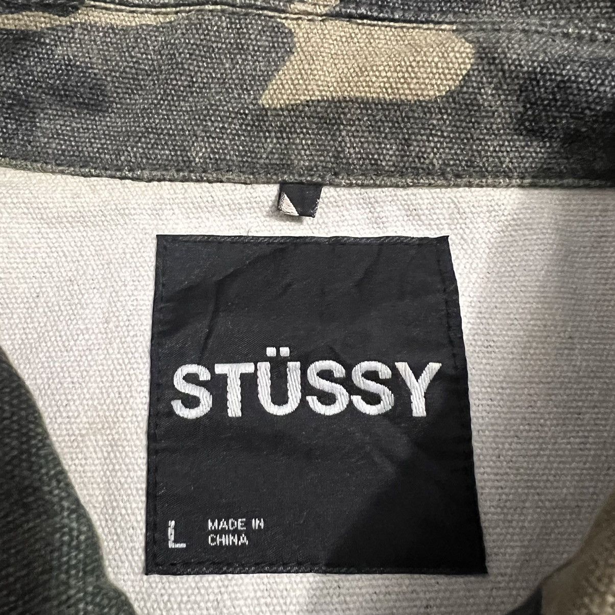 Stussy × Vintage Vintage Stussy Camo Slayer Trucker Jacket Size US L / EU 52-54 / 3 - 9 Thumbnail