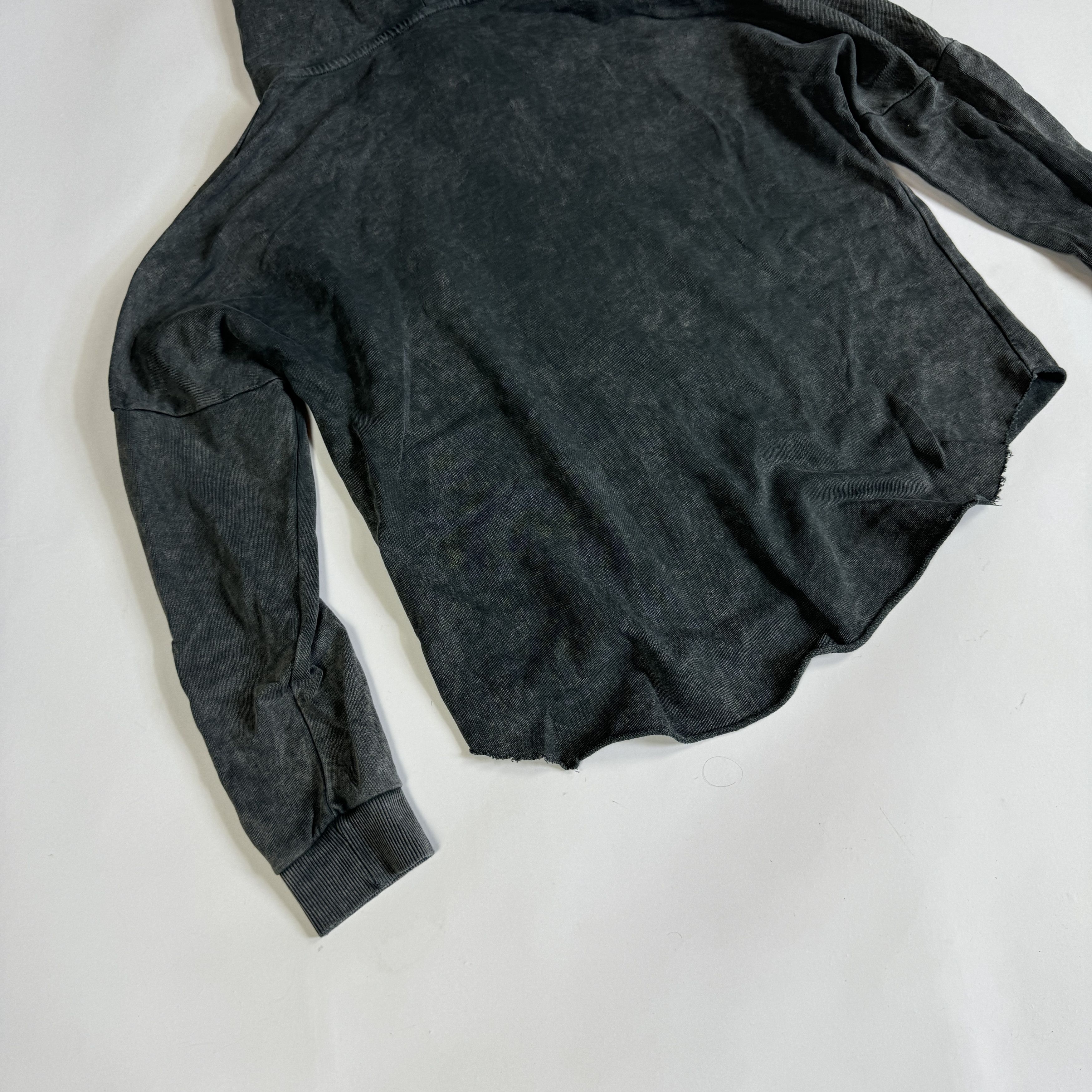 Vintage Miss Me Yet? distressed washed cropped hoodie boxy 90s Size US M / EU 48-50 / 2 - 7 Thumbnail