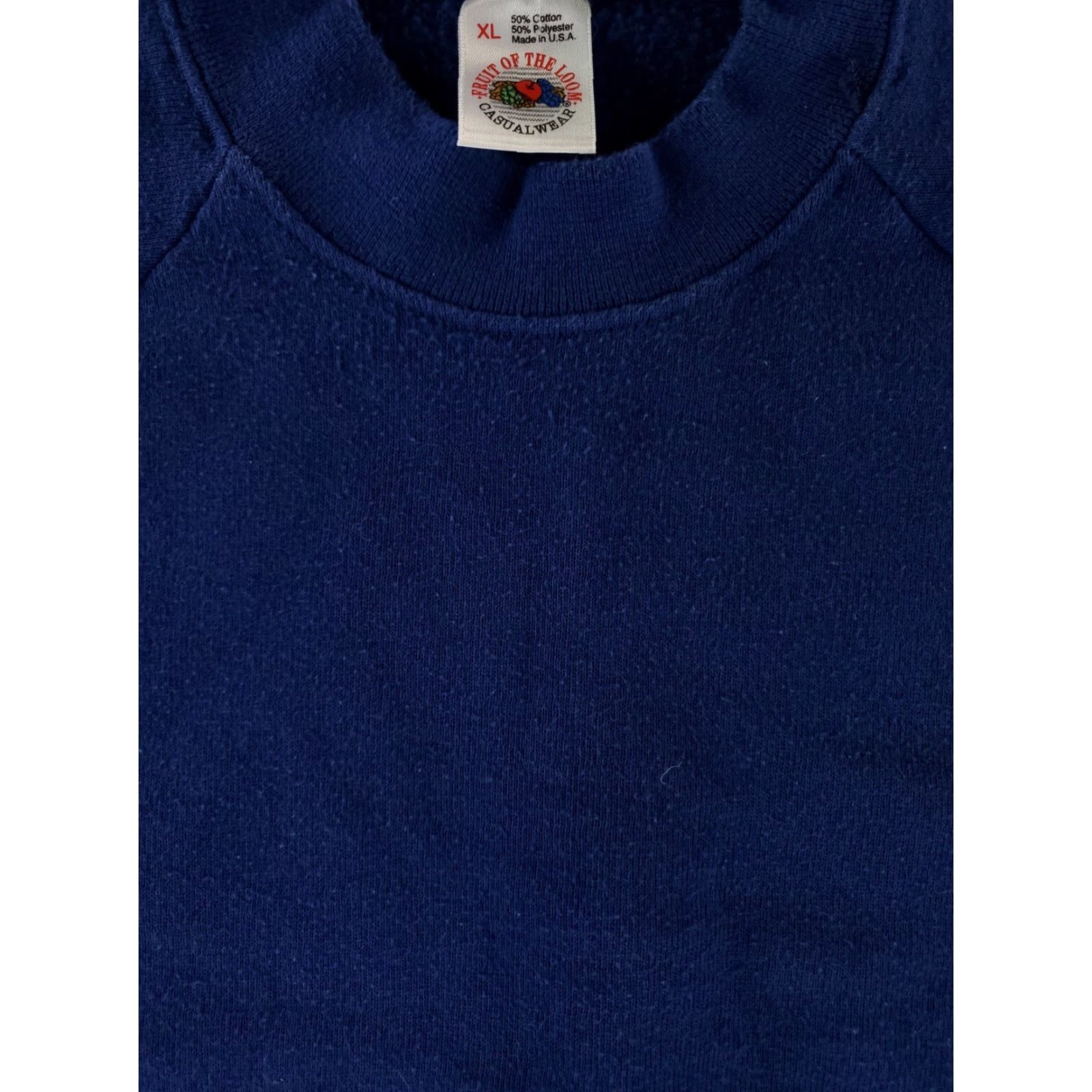 Fruit Of The Loom VINTAGE Fruit of the Loom Sweatshirt Long Sleeve Blue Mens XL Pullover Made USA Casualwear Size US XL / EU 56 / 4 - 3 Thumbnail