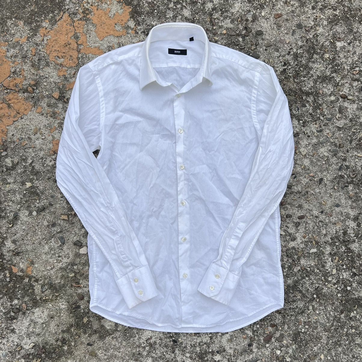 Designer × Hugo Boss Hugo Boss Shirt Slim Size 15 Size US L / EU 52-54 / 3 - 1 Thumbnail