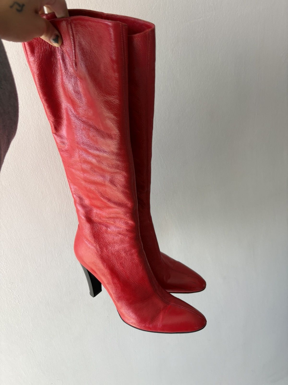 Vintage y2k leather boots Size US 7.5 / IT 37.5 - 16 Thumbnail