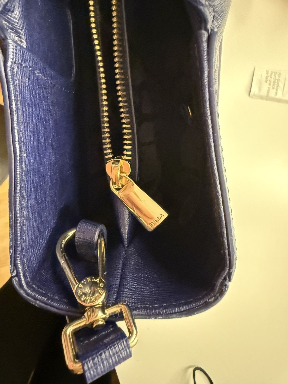 Furla Furla blue Leather Handbag Size ONE SIZE - 4 Thumbnail