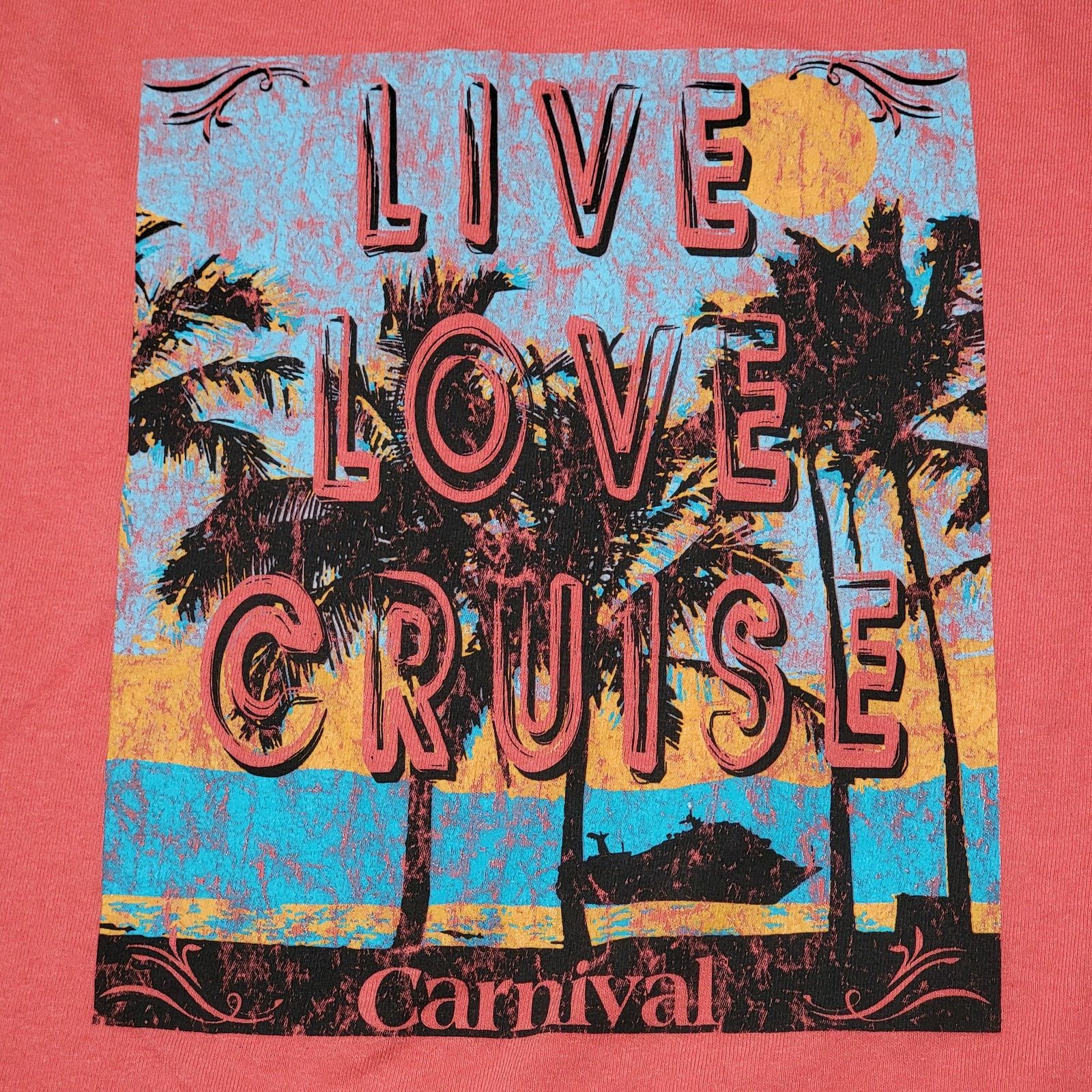 Other Carnival Cruise Tee "Live Love Cruise" - Ladies 2XL NWOT Size XXL / US 16-18 / IT 52-54 - 2 Thumbnail