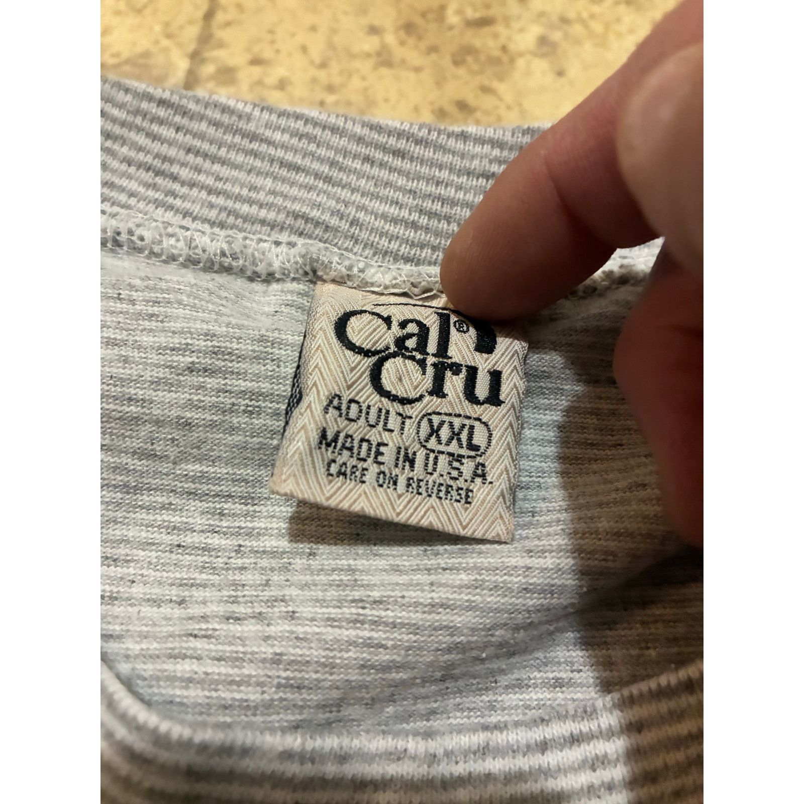 Other Vintage Destin Florida Striped T-Shirt Gray White XXL USA Size US XXL / EU 58 / 5 - 6 Thumbnail