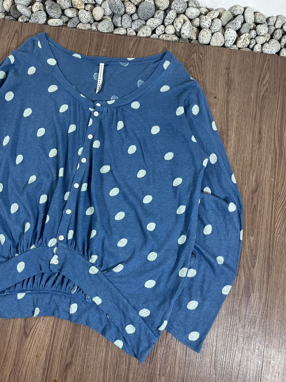 Issey Miyake Sunao Kuwahara Vintage Polkadot Loose Cardigan Size US M / EU 48-50 / 2 - 4 Thumbnail
