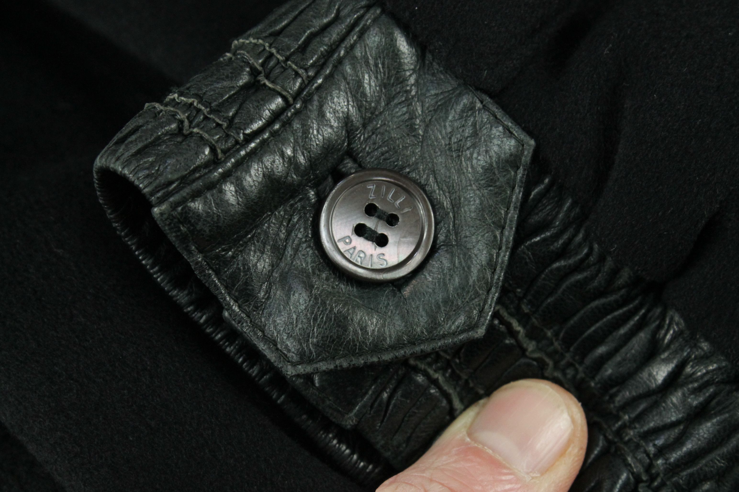 Zilli ZILLI Black Cashmere Leather Bomber Jacket Men's Size US XXL / EU 58 / 5 - 8 Thumbnail