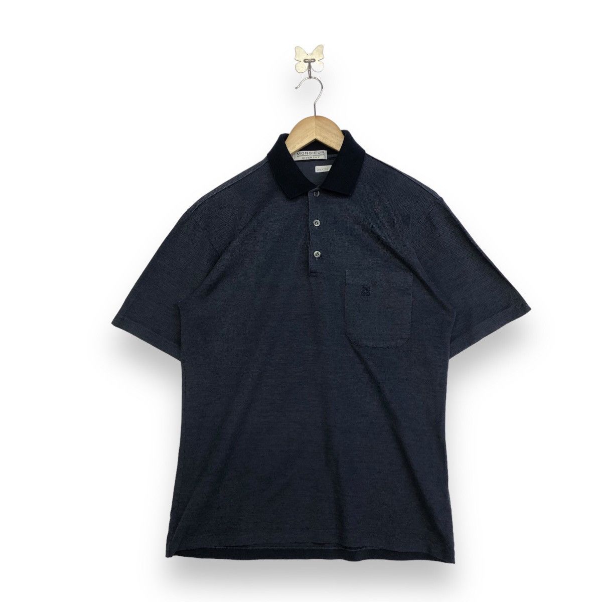 Givenchy × Vintage Vintage Givenchy Monsieur Polo Pocket Shirt Size US M / EU 48-50 / 2 - 1 Thumbnail